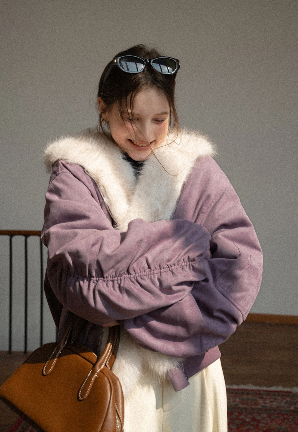 Women Double-Sided Fuzzy Coat