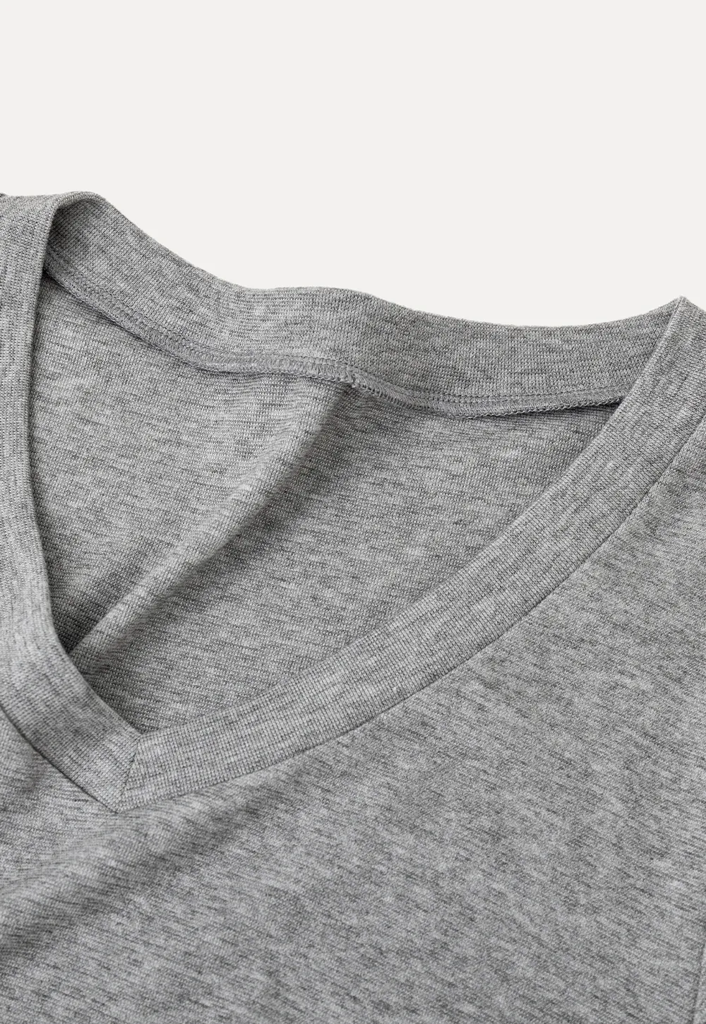 Side Ruched V Neck Short Sleeve T Shirt