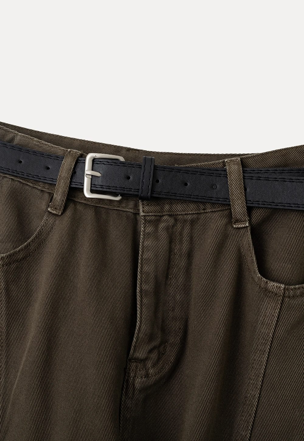 Cargo Pocket Wide Leg Denim Pant