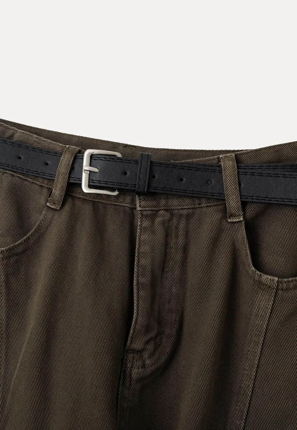 Cargo Pocket Wide Leg Denim Pant