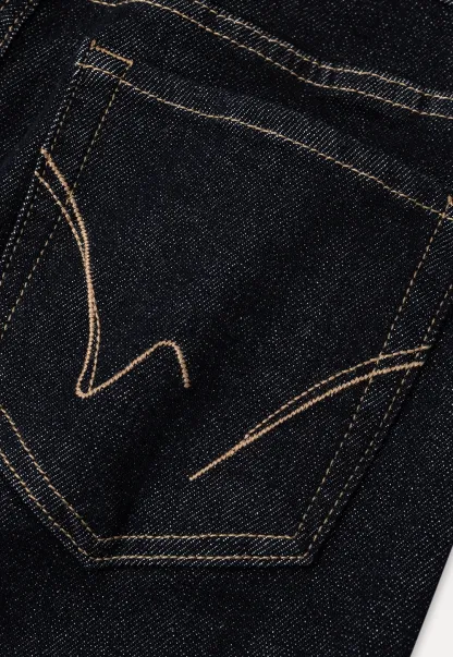 Wide Leg Straight Cut Denim Jeans