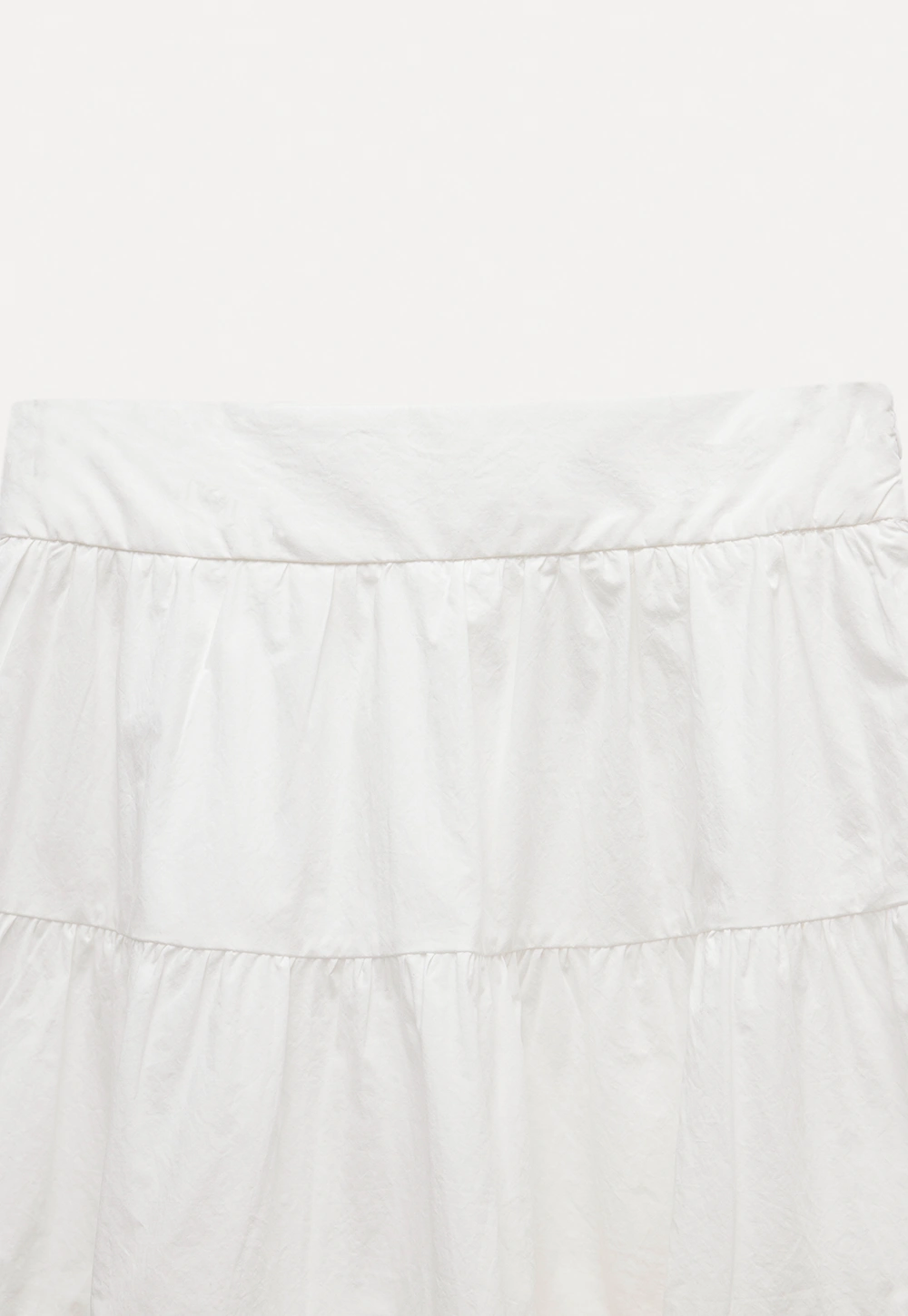 White Collared Button-Up Top