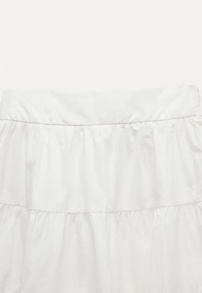 White Collared Button-Up Top