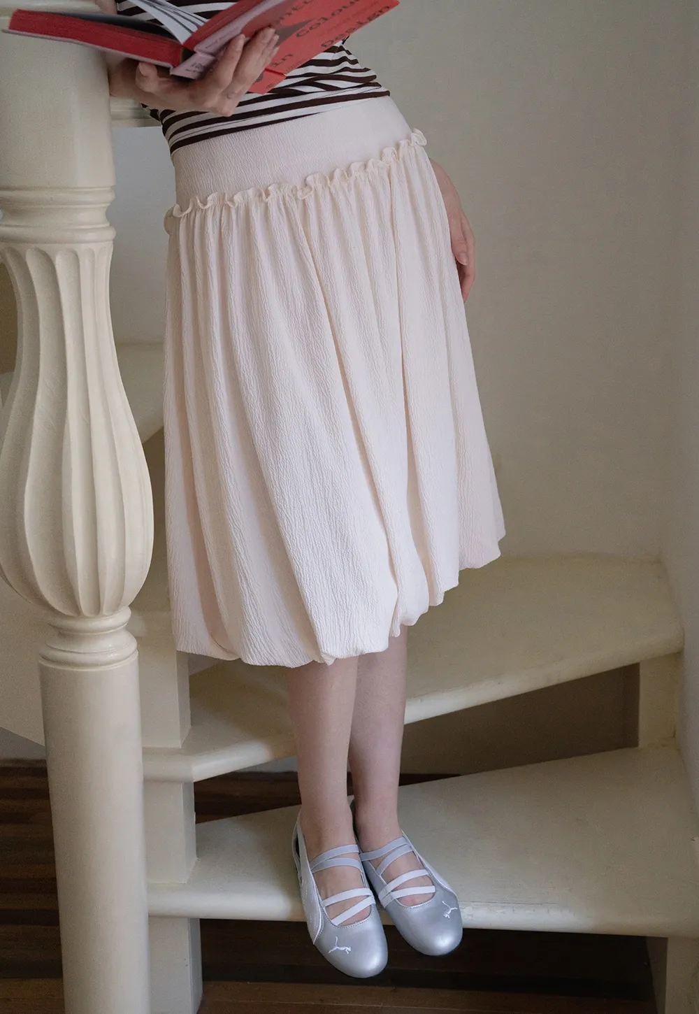 Balloon Hem Skirt