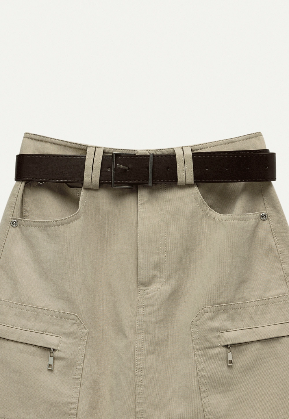 Women's High-Waist A-Line Mini Jean Skirt