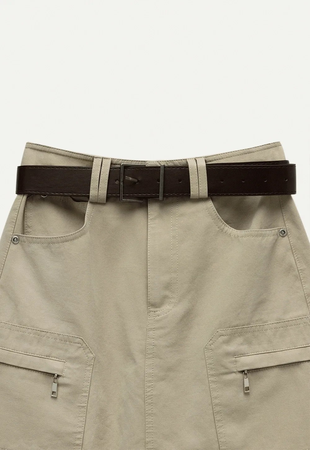 Women's High-Waist A-Line Mini Jean Skirt