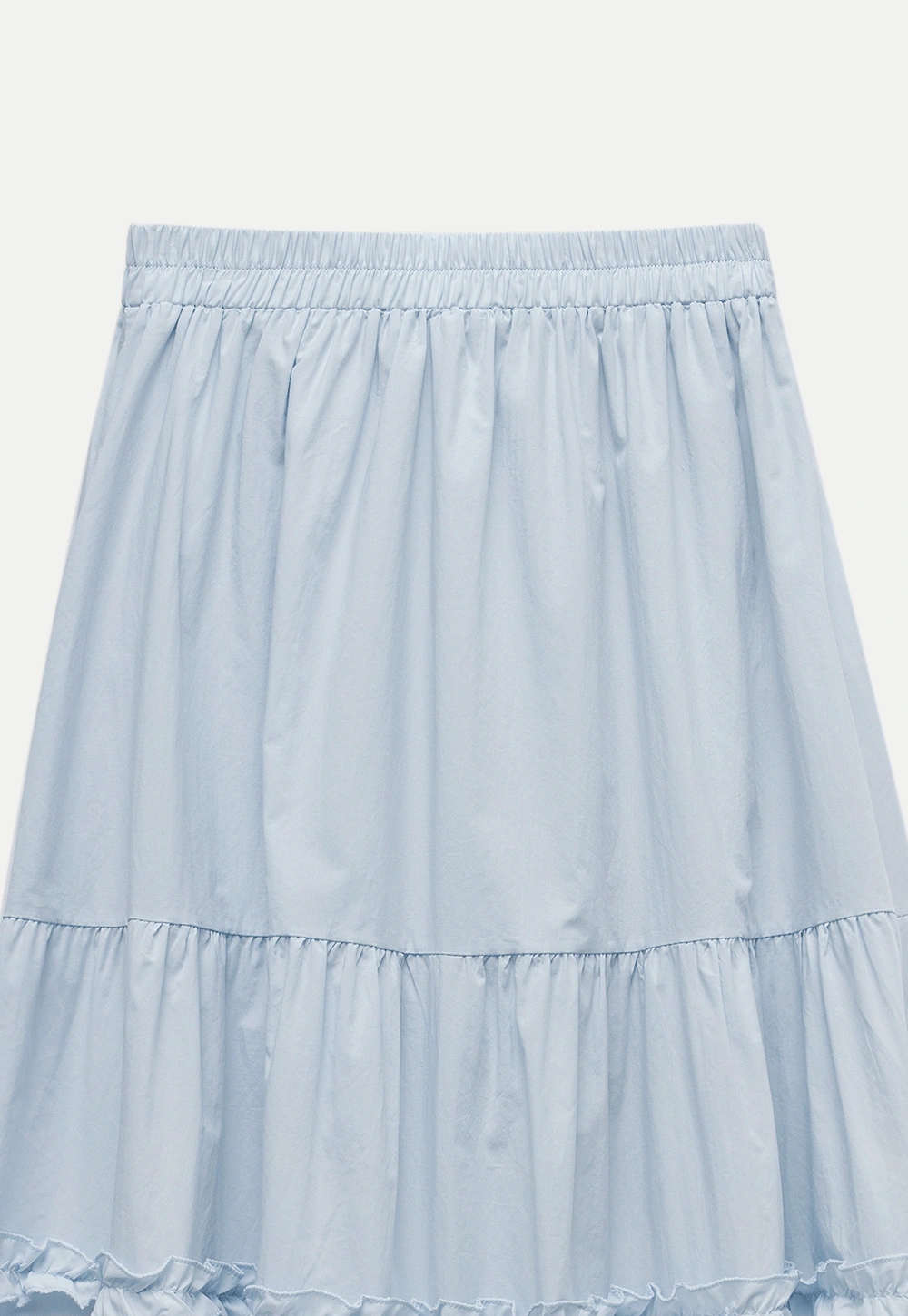 Tiered Ruffle Midi Skirt