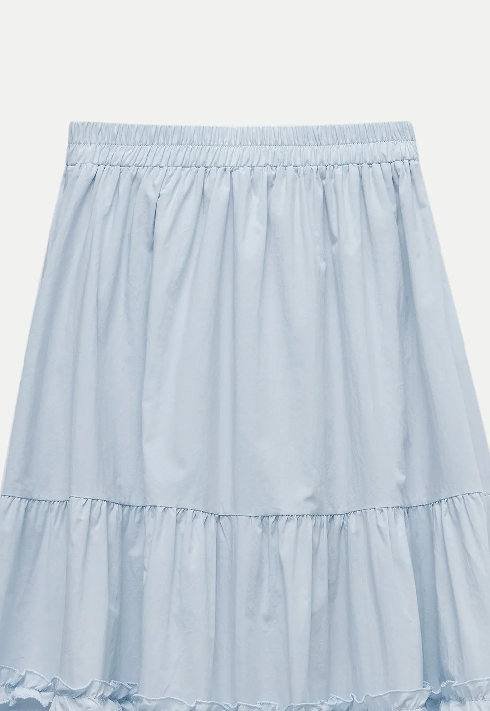 Tiered Ruffle Midi Skirt