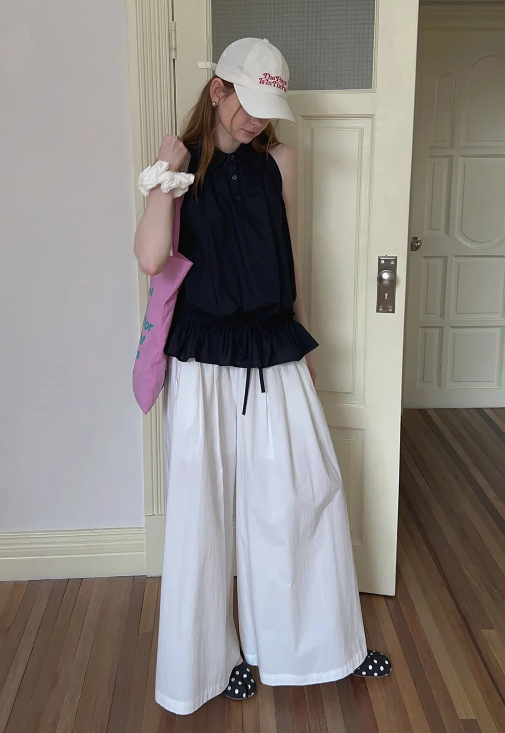 Wide-Leg Skirt Pants
