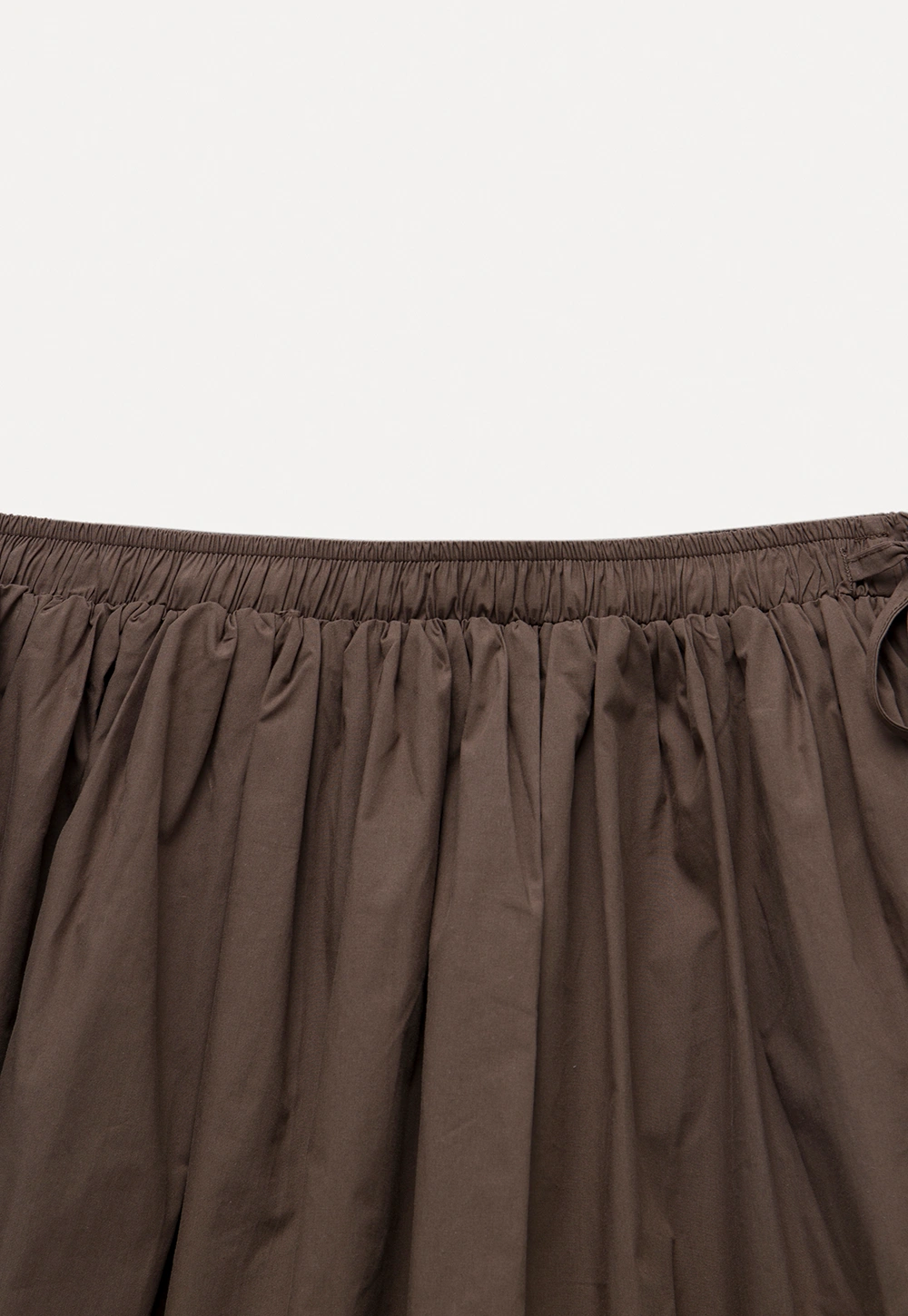 Drawstring Balloon Mini Skirt