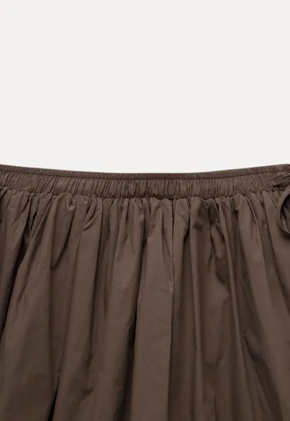 Drawstring Balloon Mini Skirt