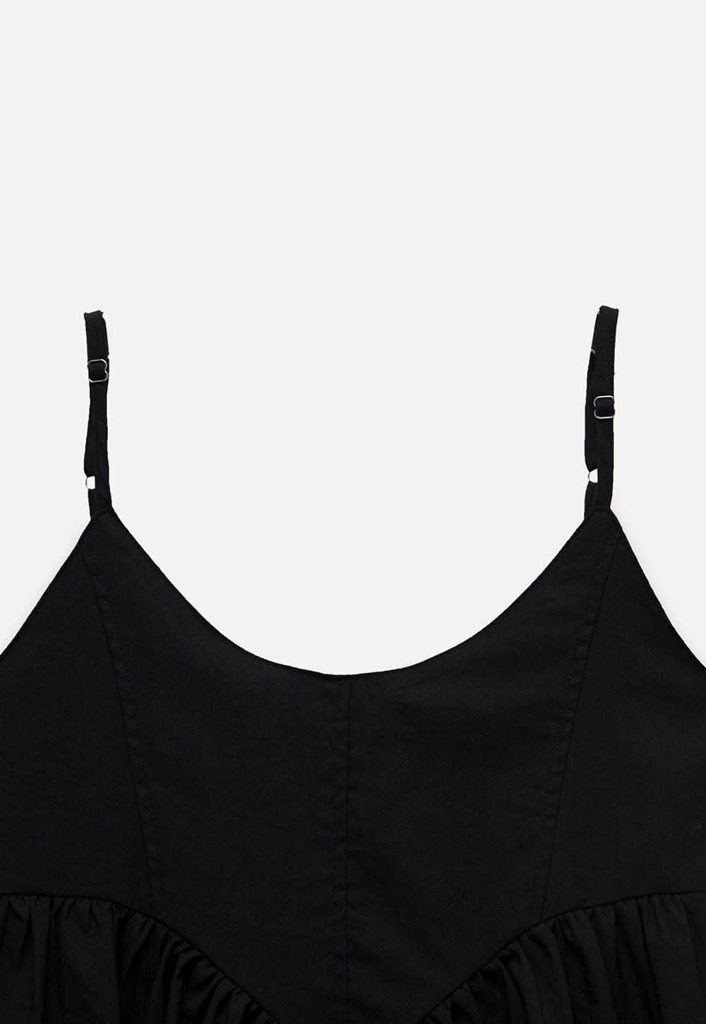 Women's V-Neck Peplum Cami Top with Empire Waist