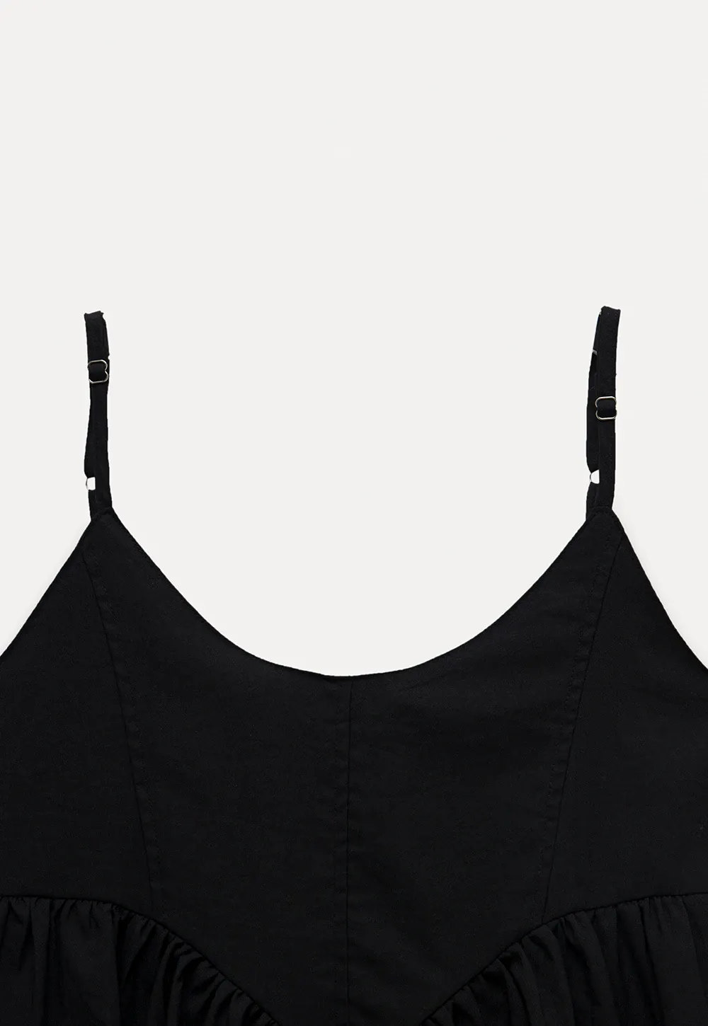 Women's V-Neck Peplum Cami Top with Empire Waist