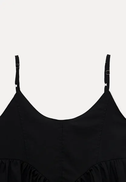 Women's V-Neck Peplum Cami Top with Empire Waist