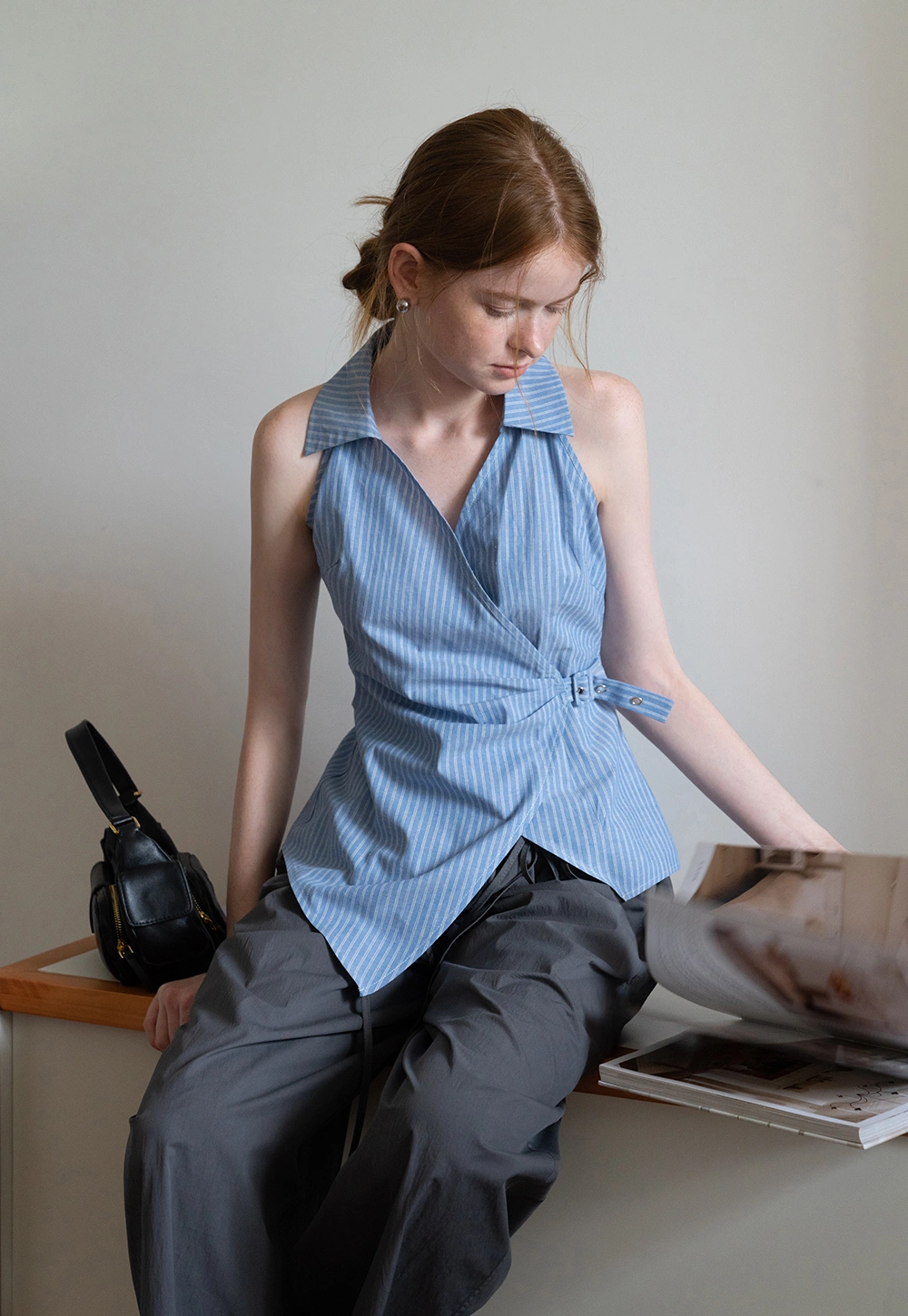Women’s Striped Sleeveless Shirt
