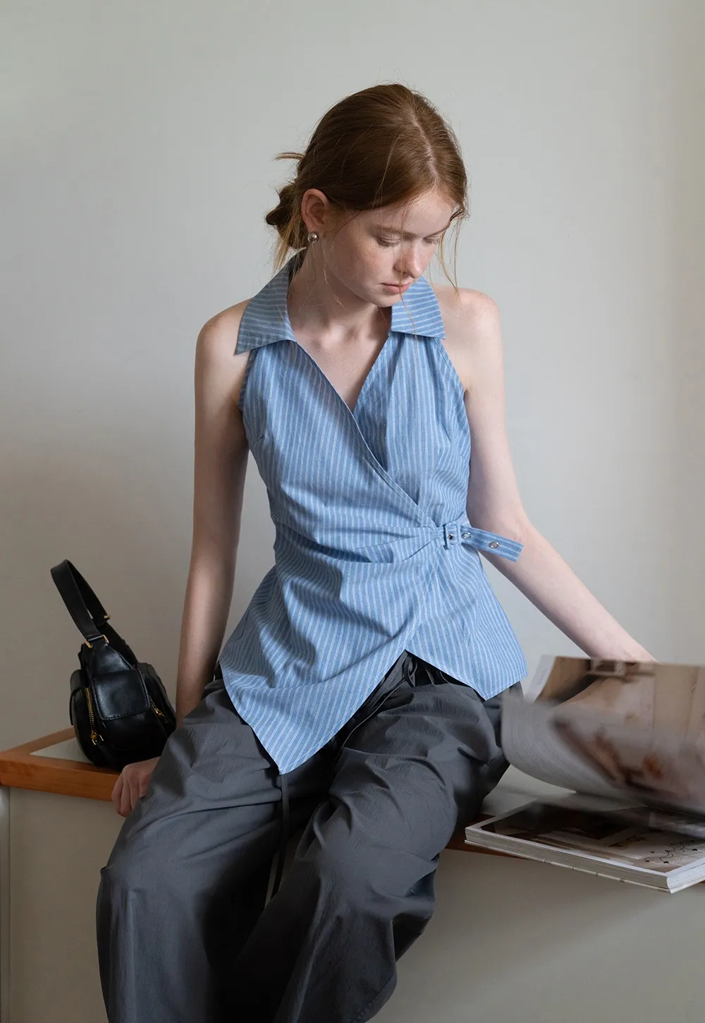 Women’s Striped Sleeveless Shirt