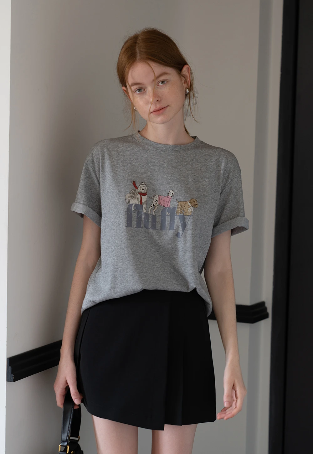 Women's Cute Dog Graphic Tee