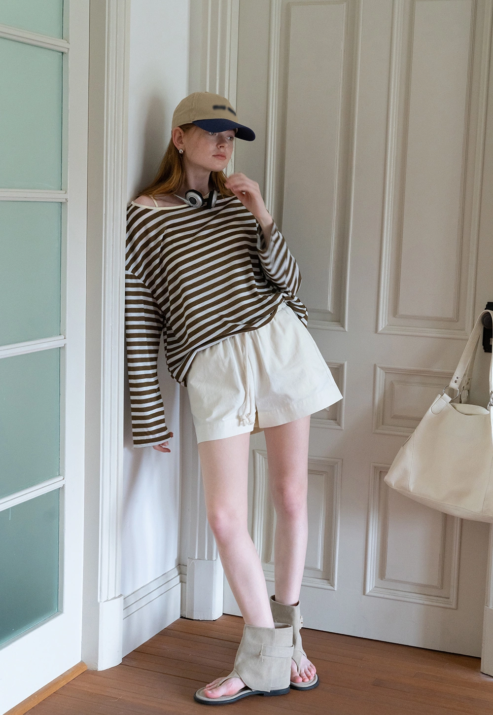 Women's Elastic Waist Casual Wide Leg Shorts