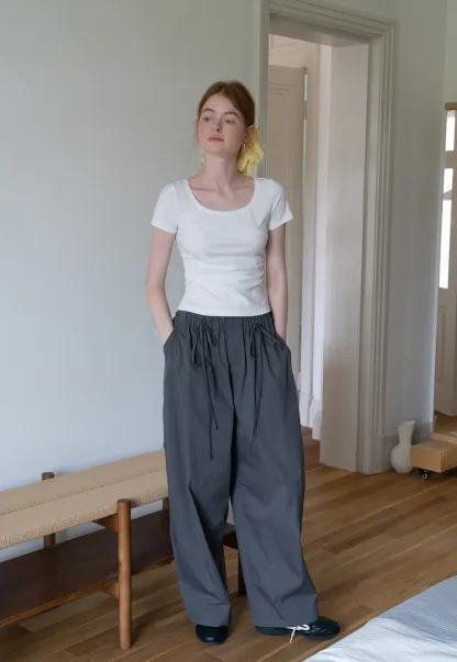 Women's Gray Jogger Banana Pants