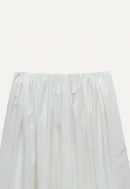 Women's High Waist Pleated A-Line Mini Skirt
