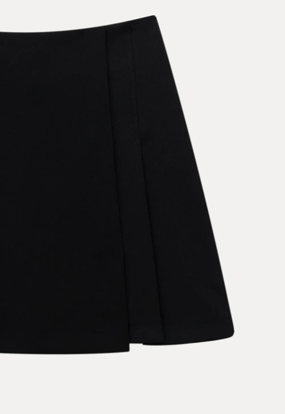 Women’s High-Waist Box-Pleated Mini Skirt