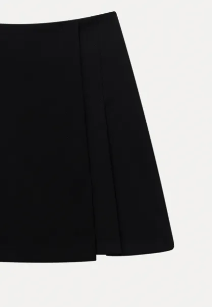 Women’s High-Waist Box-Pleated Mini Skirt