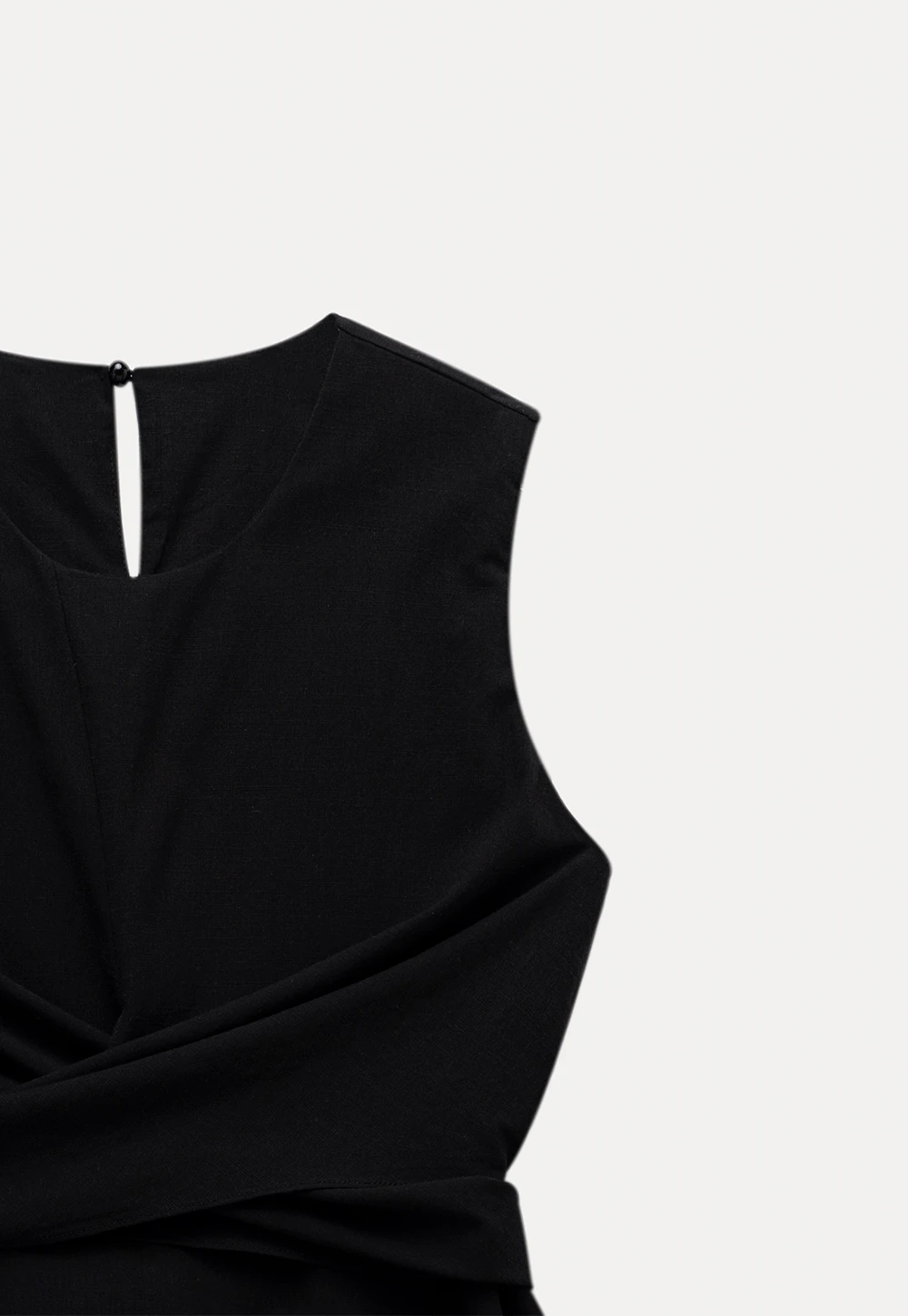 Women’s Twist-Front Sleeveless Peplum Top