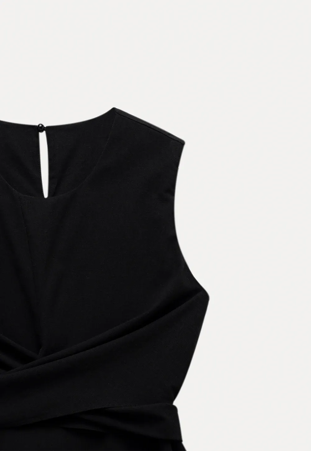 Women’s Twist-Front Sleeveless Peplum Top