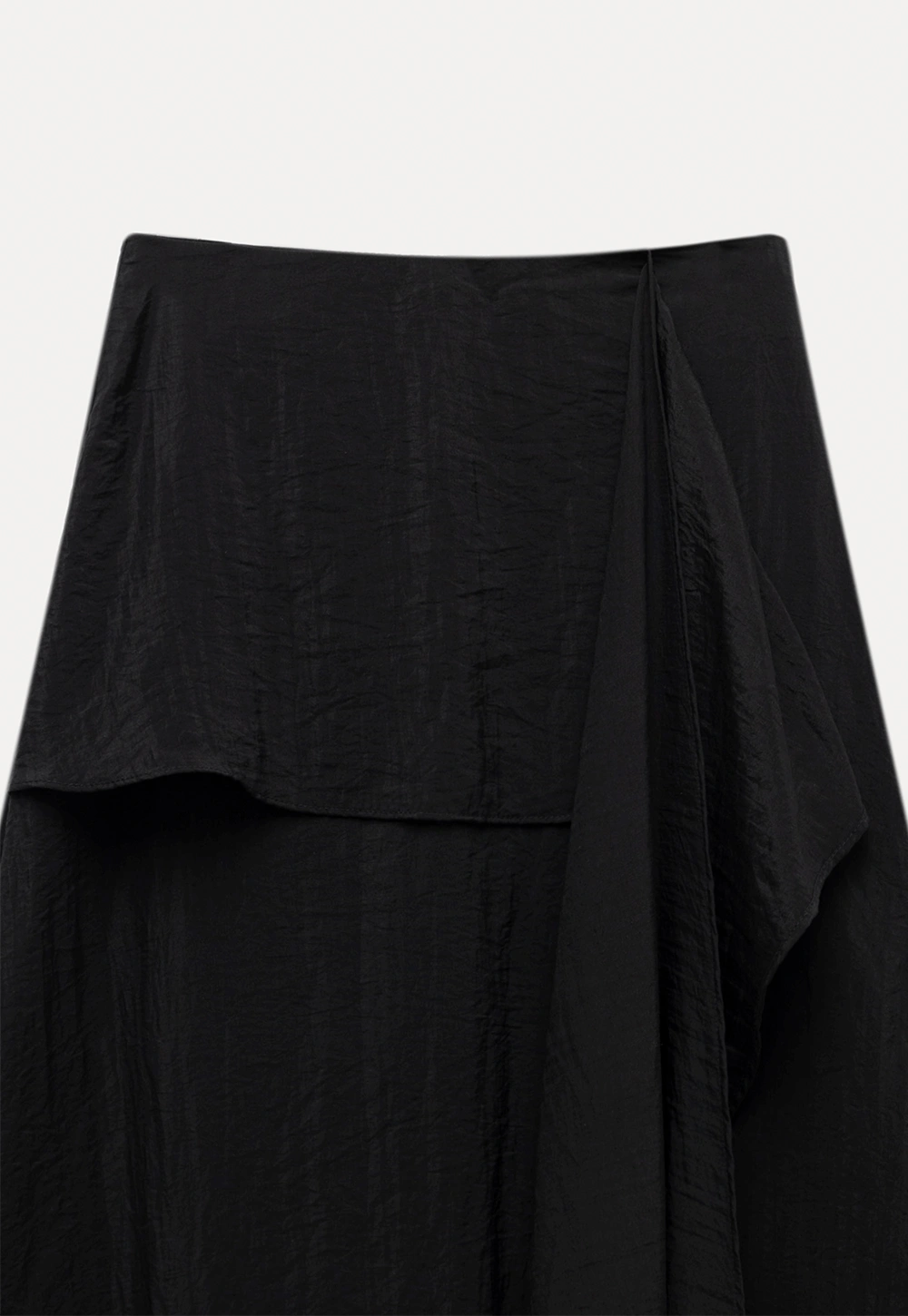Women's Ruffle Hem Asymmetrical High Waist Skirt