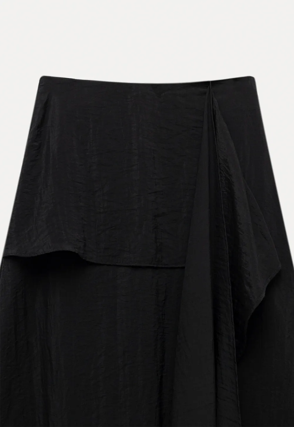 Women's Ruffle Hem Asymmetrical High Waist Skirt
