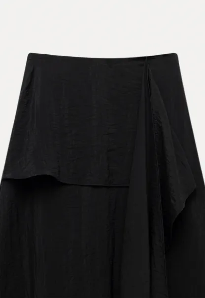 Women's Ruffle Hem Asymmetrical High Waist Skirt