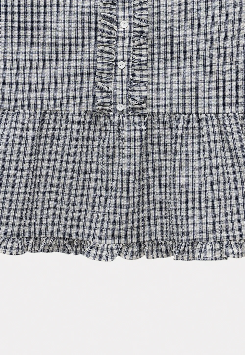 Vintage Gingham Sleeveless Blouse
