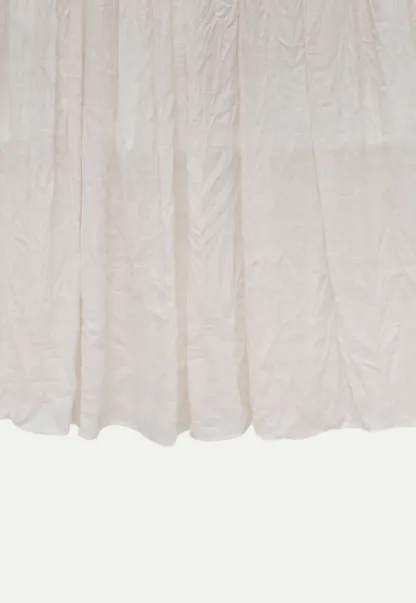 Pleated Midi Skirt with Belt