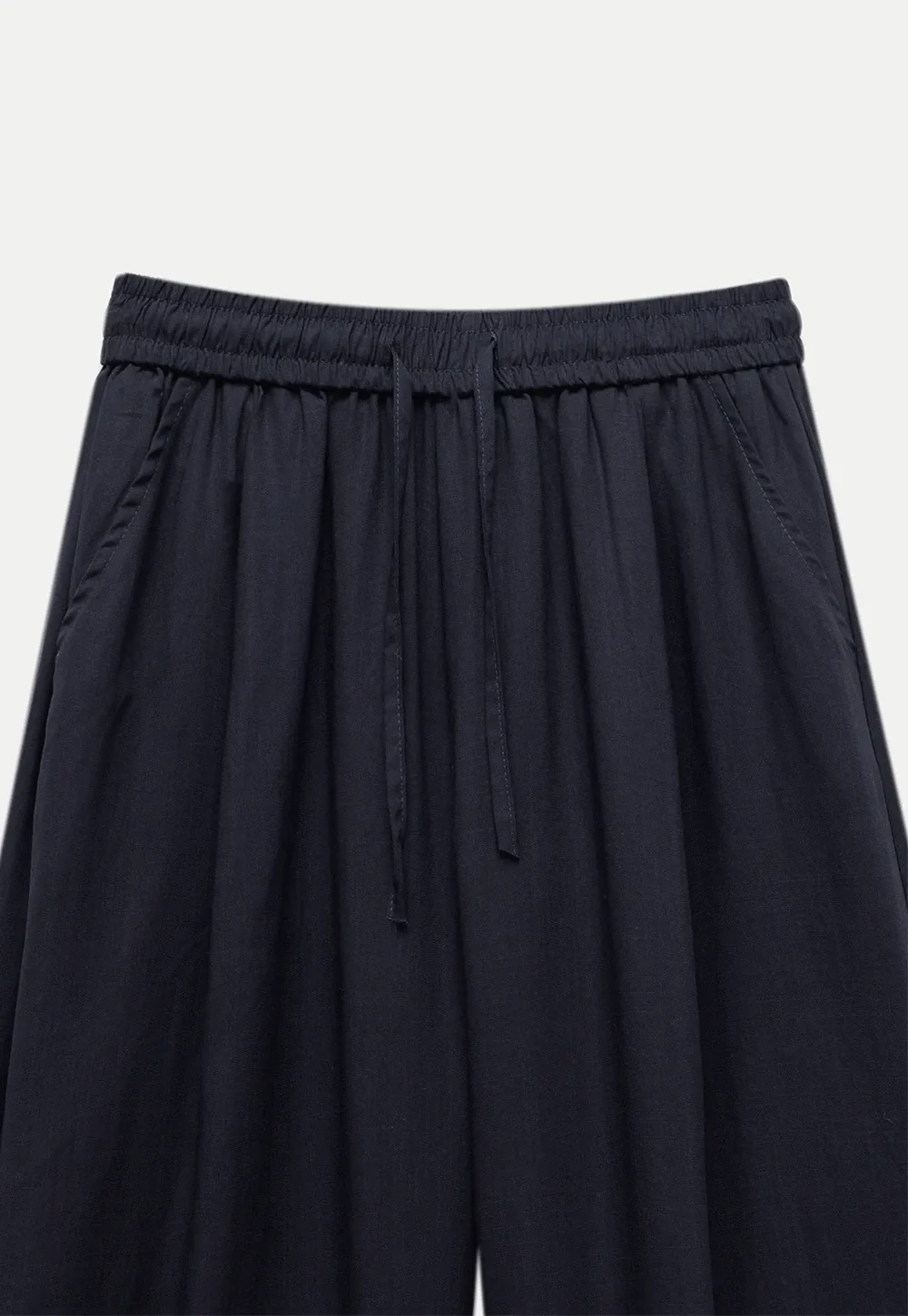 Wide Leg Drawstring Pants