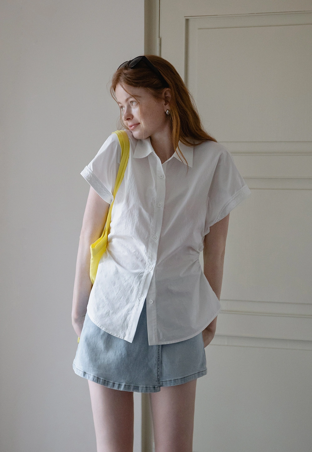 Women’s Short Sleeve Button Down Shirt 