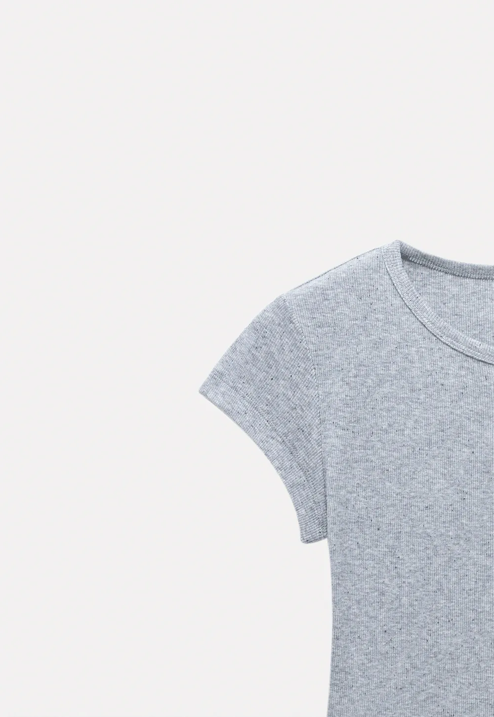 Basic Rib Knit Henley Tee for Women