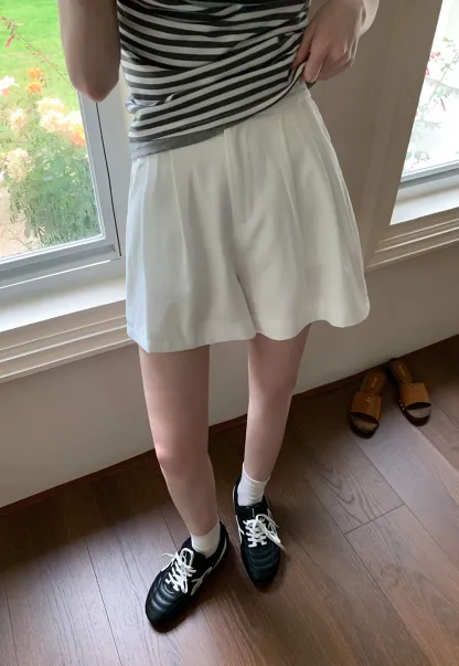 Women’s High Waist Pleated Skort