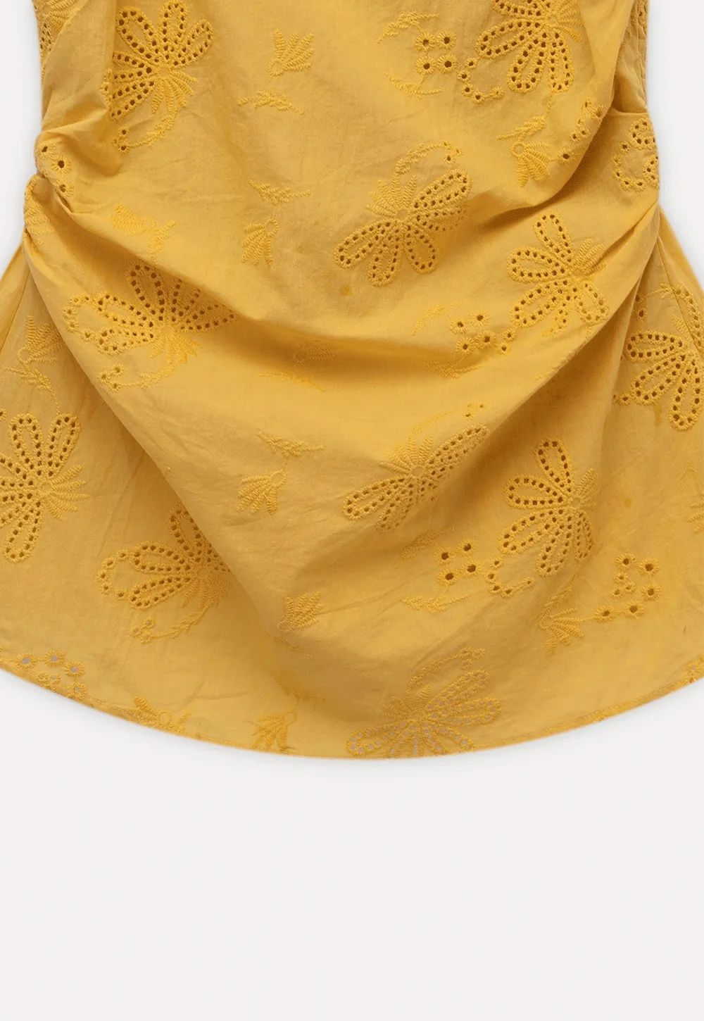 "Women’s Eyelet Embroidered Flutter Sleeve Blouse