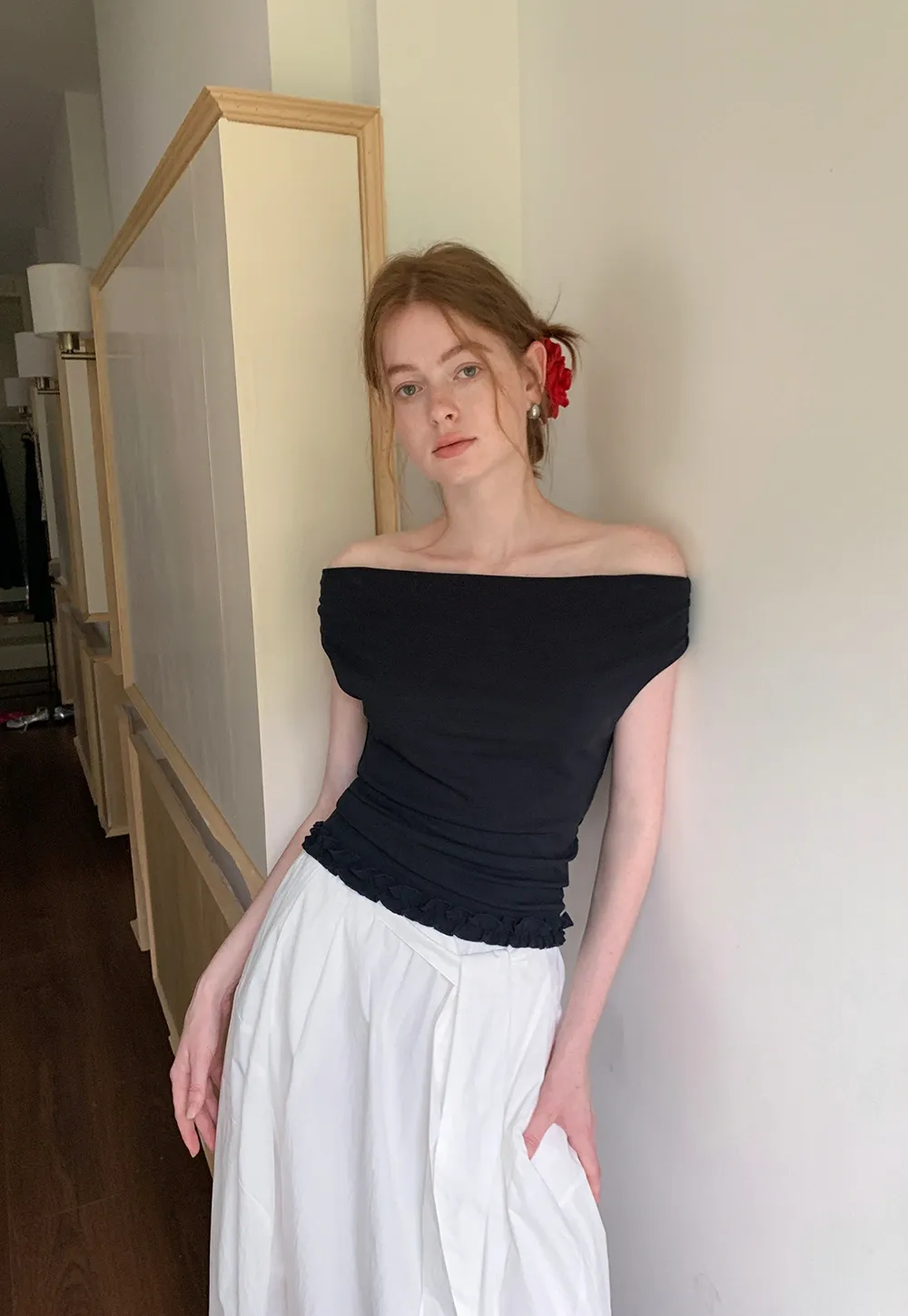 Women’s Off Shoulder Slim Fit Top