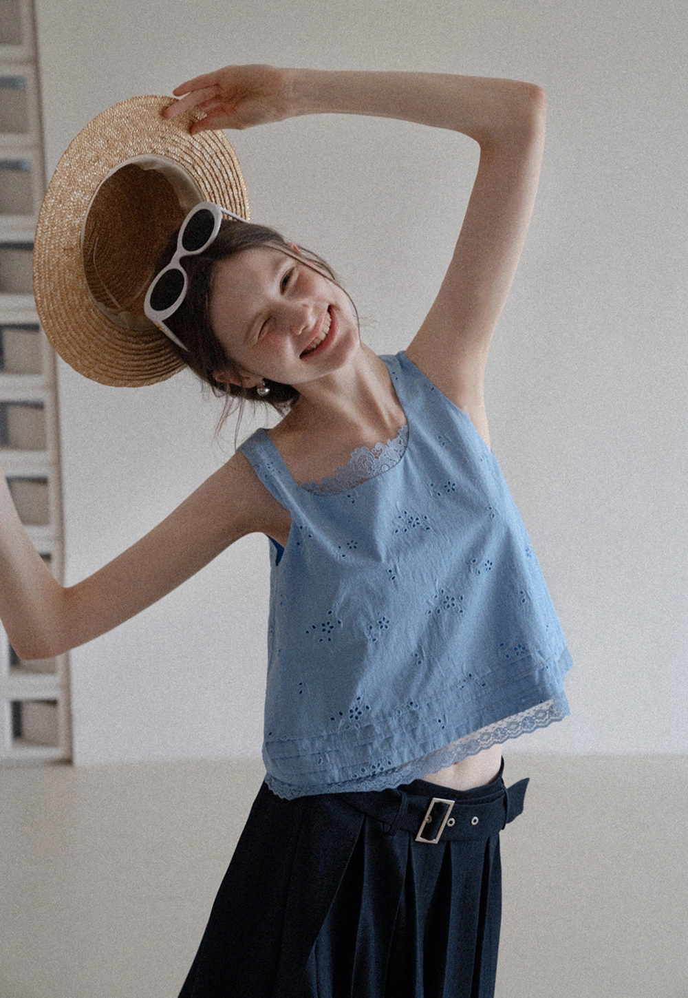 Women’s Eyelet Embroidered Tank Top 