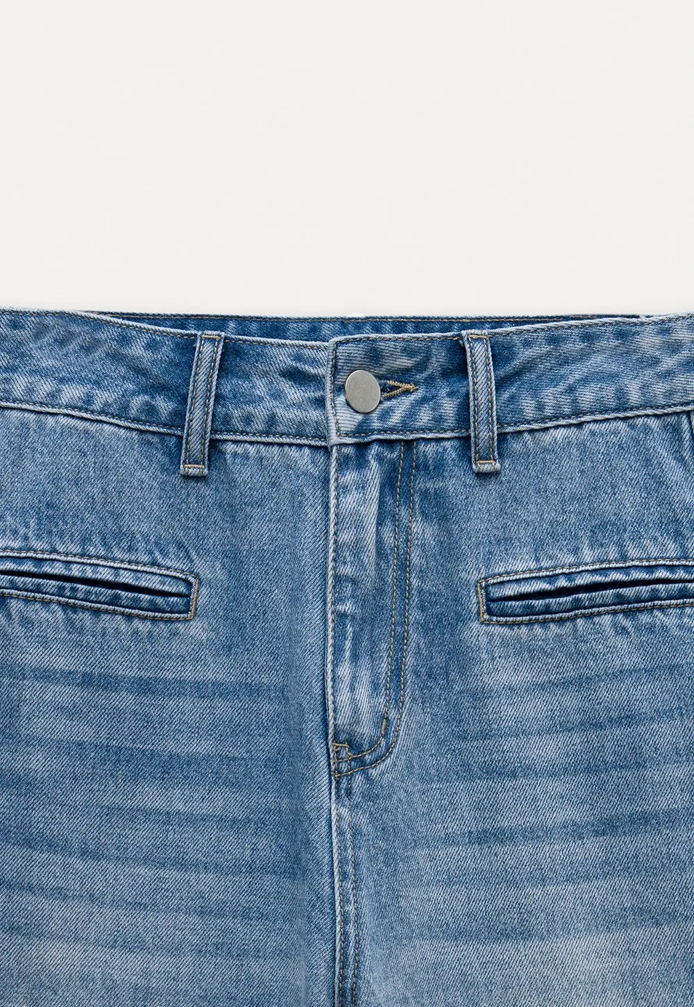 Women’s High Waist Straight Leg Jeans – Vintage Wash