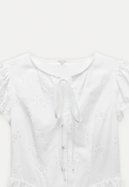 Women’s Sleeveless Eyelet Mini Dress