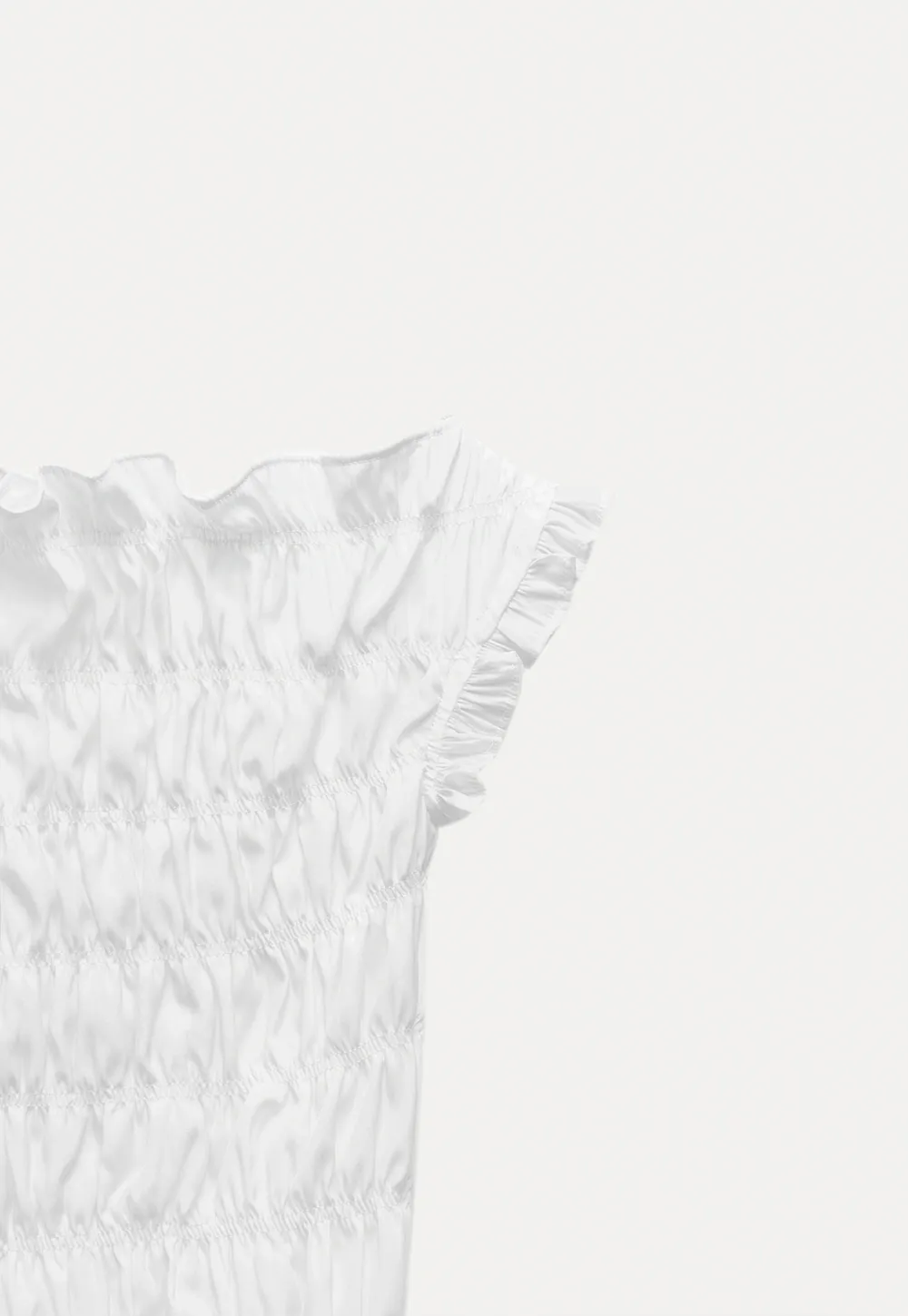 Women’s Off Shoulder Ruffled Shirred Top