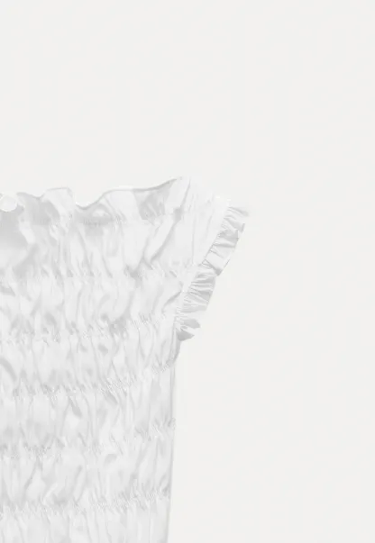 Women’s Off Shoulder Ruffled Shirred Top