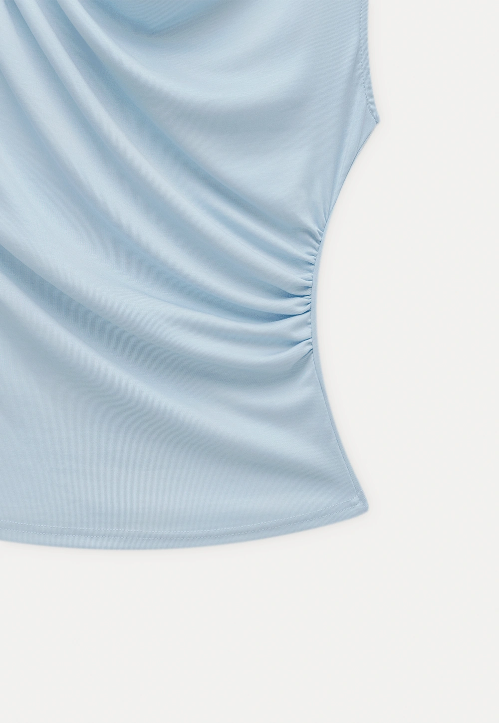 Women’s Draped Cowl Neck Sleeveless Top