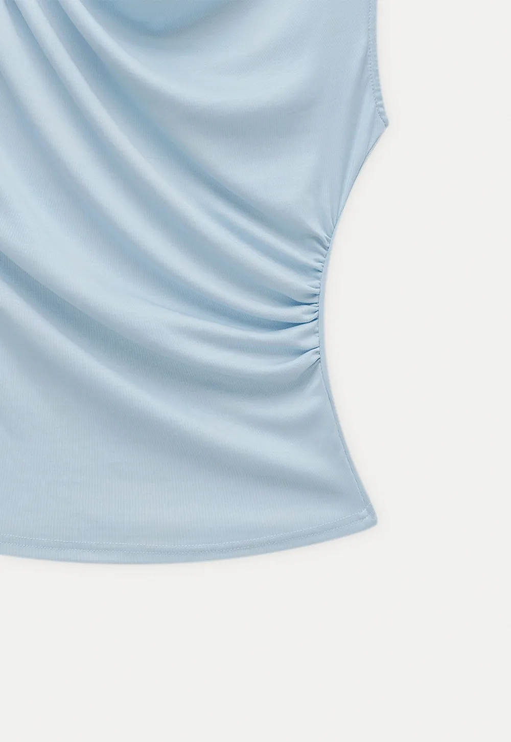 Women’s Draped Cowl Neck Sleeveless Top