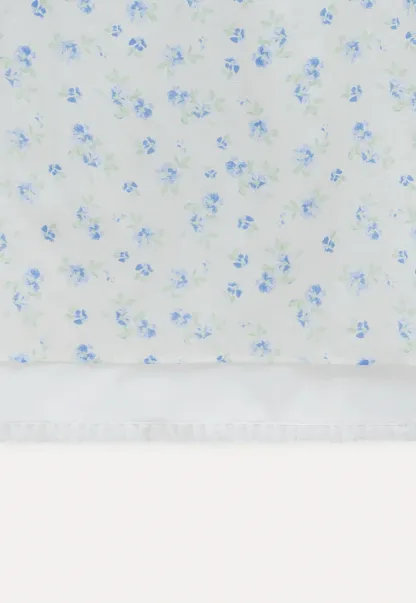High Waist A-Line Floral Midi Skirt