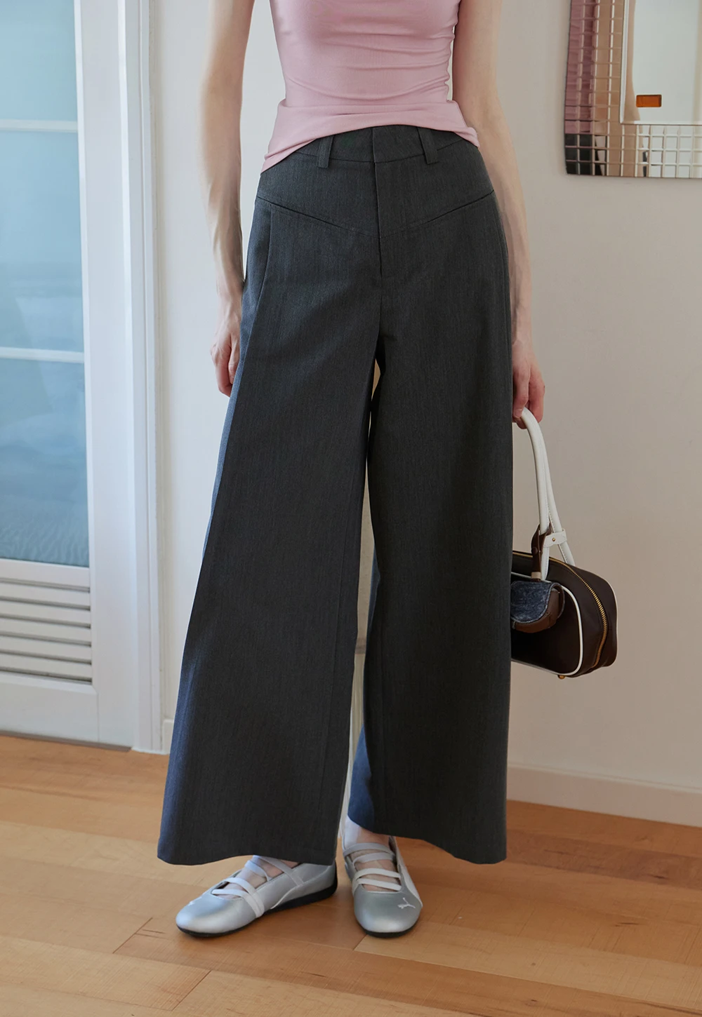 Wide Leg Tailored Pants
