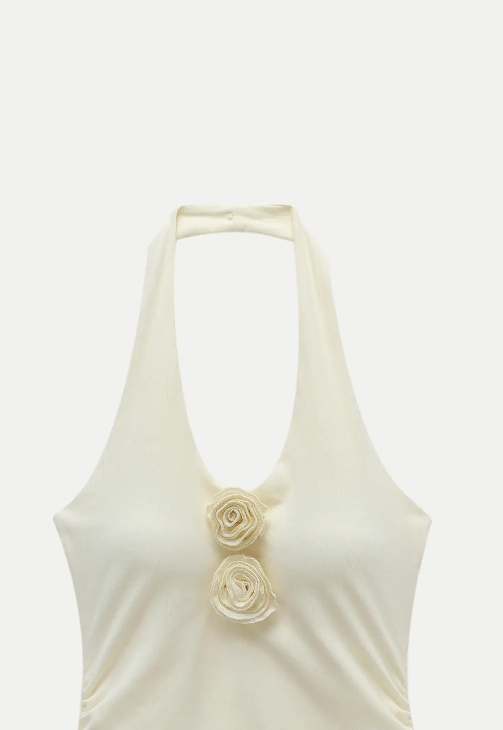 Women’s Rosette Halter Knit Tank