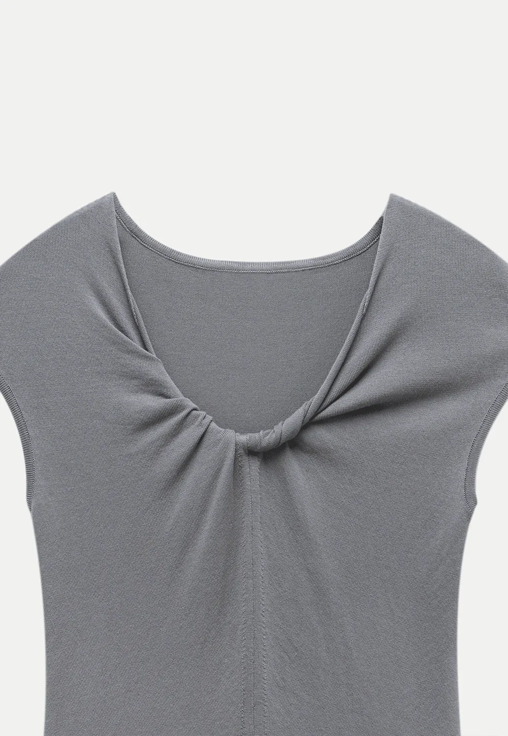 Women’s Ruched Front Slim Fit Cap Sleeve Top